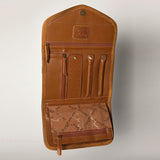 American Darling Jewelry Case Hand Tooled Genuine Leather Western Women Bag | Organizer Box for Travel