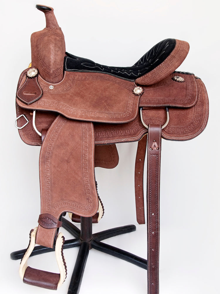 Comfytack Western Horse Saddle American Leather Trail Roping Ranch Tack Set