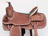 Comfytack Western Horse Saddle Genuine Leather Trail Roping Ranch Tack Set