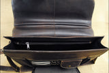 Rugged Leather Portfolio Briefcase