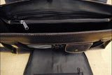 Rugged Leather Portfolio Briefcase