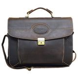 Rugged Leather Portfolio Briefcase