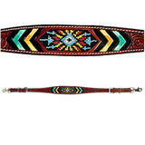 Bar H Equine American Leather Horse Saddle Tack One Ear Headstall | Breast Collar Browband Wither Strap Set BER262