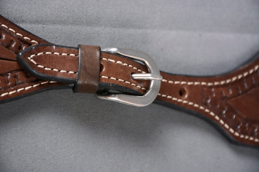 Bar H Equine Leather Spurs Straps for Adults Western Womens Spur Horse Riding Barrel Racing Show and Rodeo Strap Adult Women