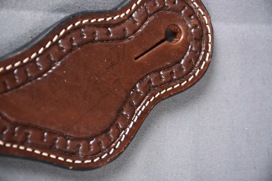 Bar H Equine Leather Spurs Straps for Adults Western Womens Spur Horse Riding Barrel Racing Show and Rodeo Strap Adult Women