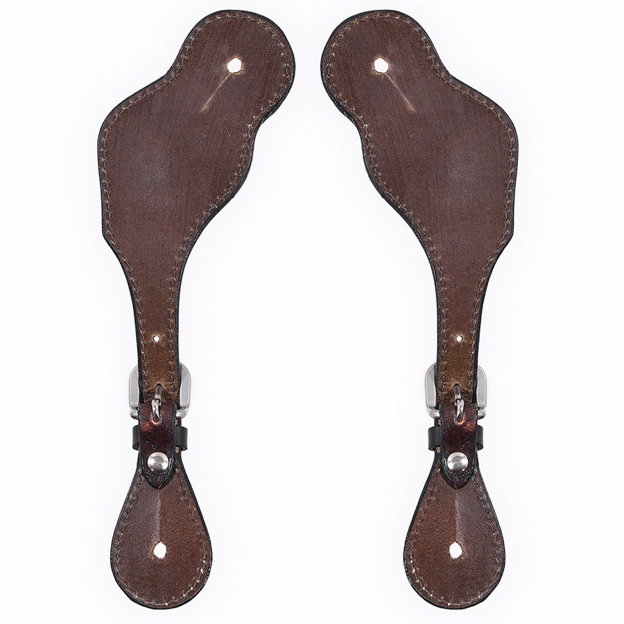 Bar H Equine Leather Spurs Straps for Adults Western Womens Spur Horse Riding Barrel Racing Show and Rodeo Strap Adult Women