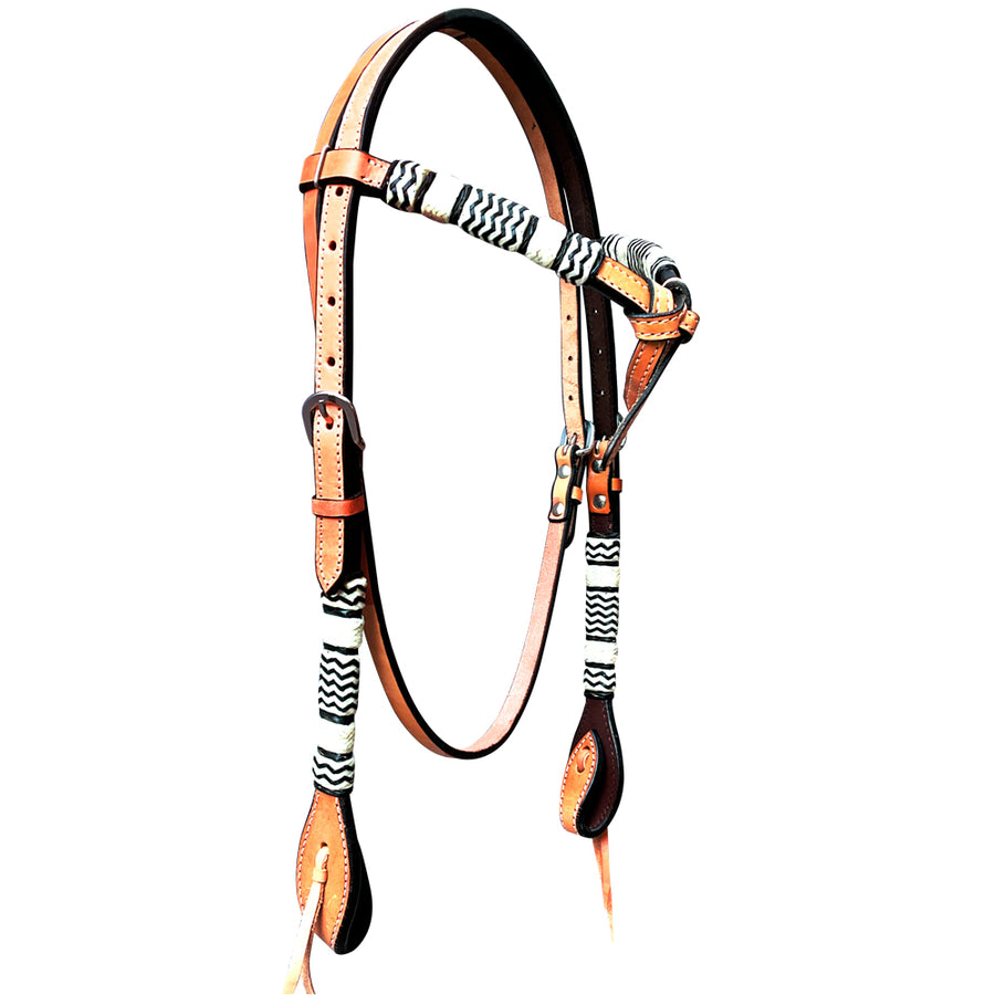 Bar H Equine Genuine Western American Leather Horse Headstall - Uhorse