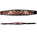 Bar H Equine American Leather Horse Saddle Tack One Ear Headstall | Breast Collar Browband Wither Strap Set BER280