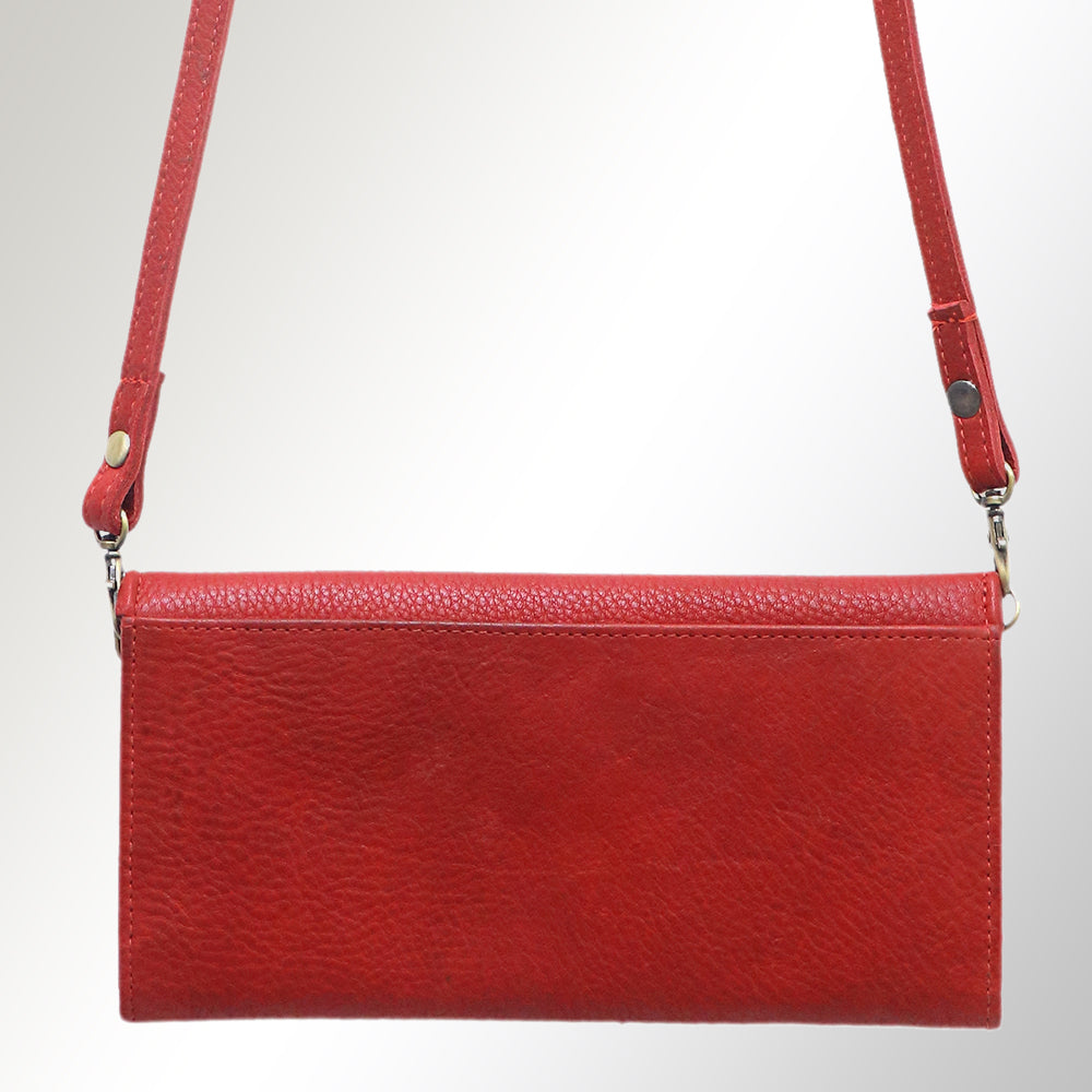 American Darling Wallet Hair on Full Grain Genuine Leather Western Women Bag | Handbag Purse Travel Clutch