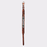 HILASON Western Style Beaded American Leather Pet Dog Collar