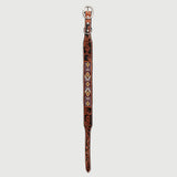 HILASON Western Style Beaded American Leather Pet Dog Collar