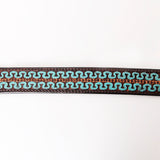 Strong Genuine Leather Dog Collar Brown Hand Tooled Hilason