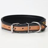 HILASON Western Genuine Leather Heavy Duty Hand Painted Dog Collar