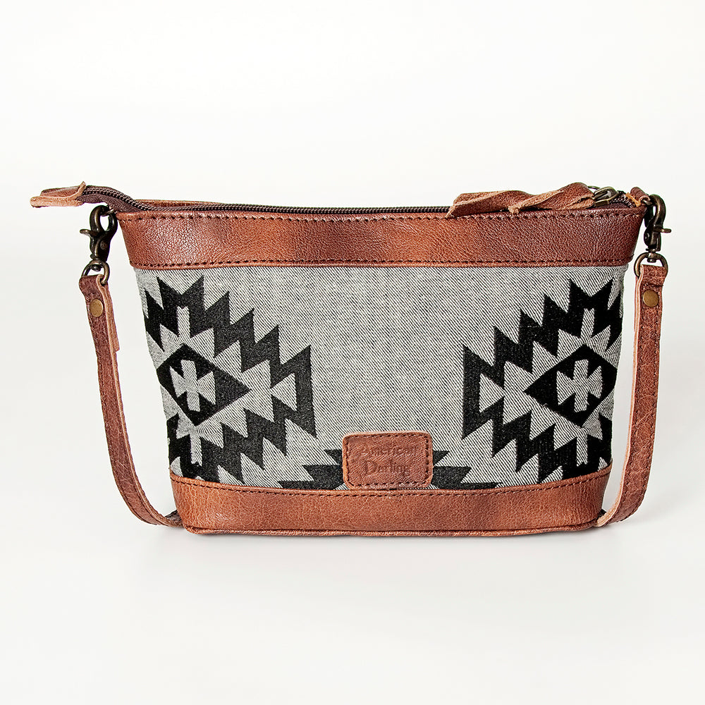 American Darling Cross Body Saddle Blanket Genuine Leather Western Women Bag Handbag Purse | Travel Bags College Casual
