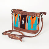 American Darling Cross Body Saddle Blanket Genuine Leather Western Women Bag Handbag Purse | Travel Bags College Casual
