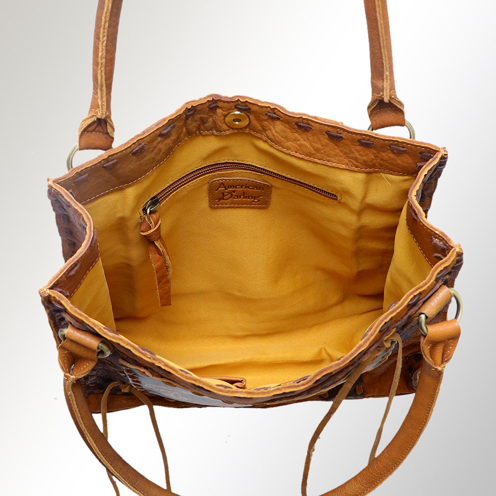 American Darling Tote Full Grain Genuine Leather Western Women Bag Handbag Purse | Travel Bags College Casual