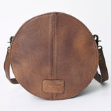 American Darling ADBG839B Canteen Hand Tooled Saddle Blanket Genuine Leather Women Bag Western Handbag Purse