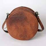 American Darling ADBG839D Canteen Hand Tooled Saddle Blanket Genuine Leather Women Bag Western Handbag Purse