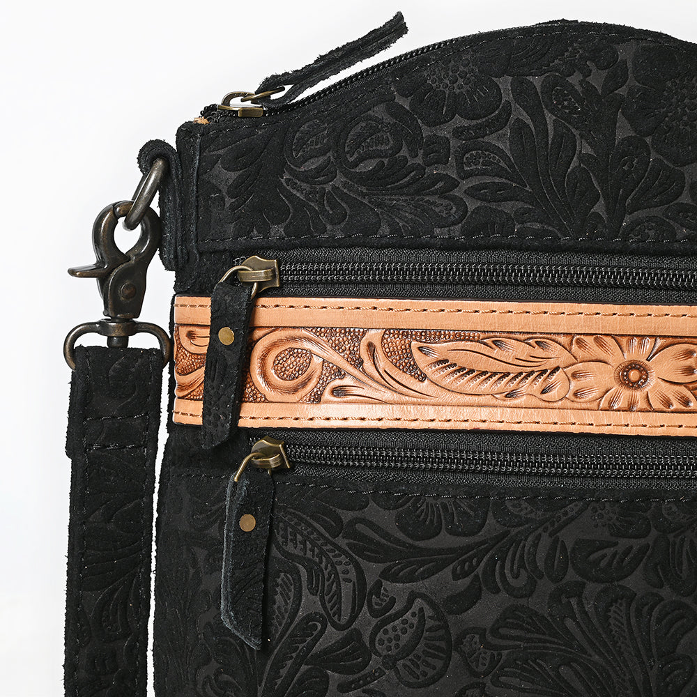 American Darling Cross Body Hand Tooled Embossed Genuine Leather Western Women Bag Handbag Purse | Crossbody for Cute