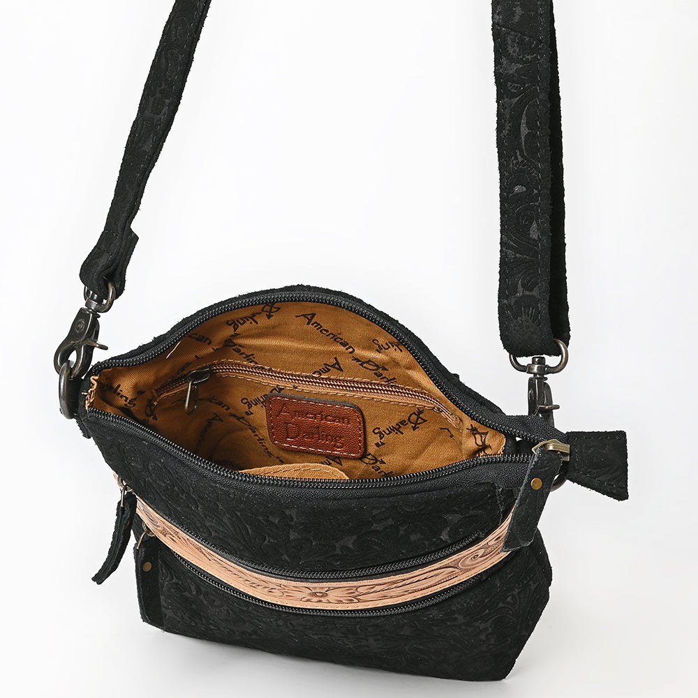 American Darling Cross Body Hand Tooled Embossed Genuine Leather Western Women Bag Handbag Purse | Crossbody for Cute