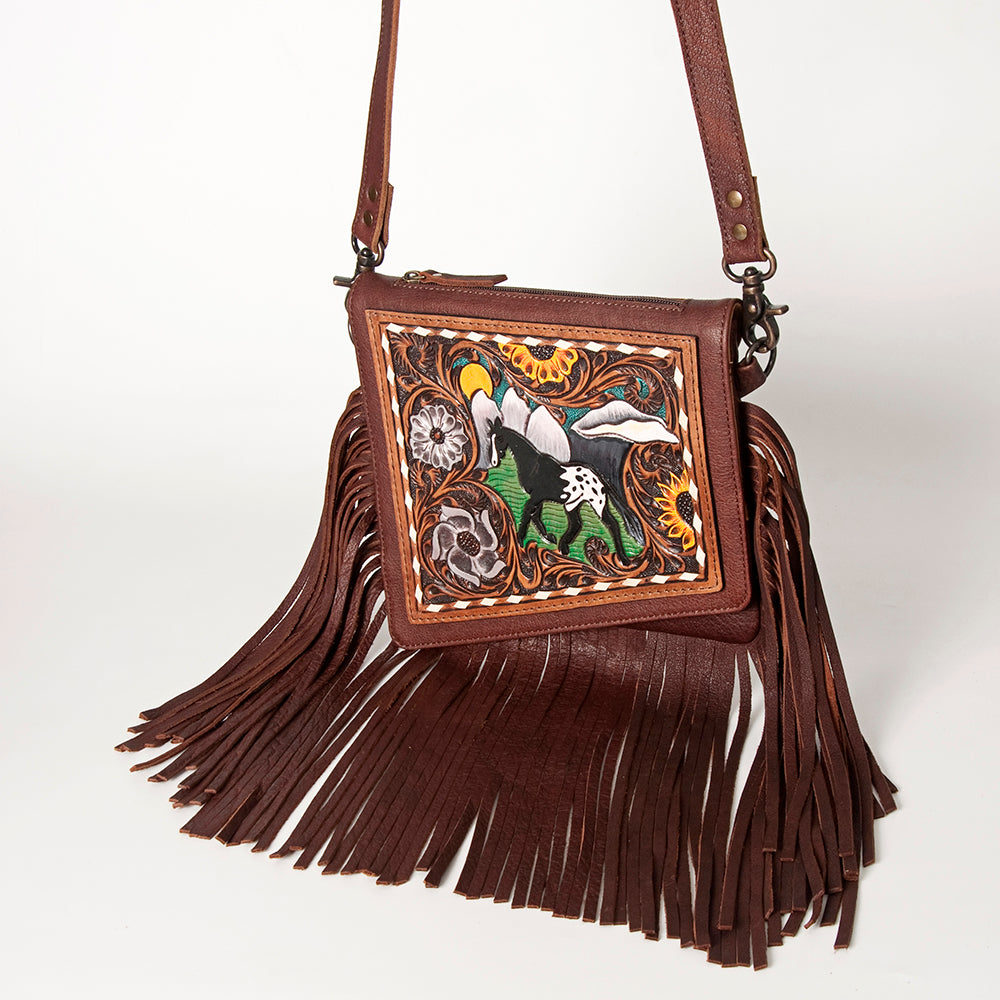 American Darling Cross Body Hand Tooled Genuine Leather Western Women Bag Handbag Purse | Crossbody for Cute