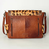 American Darling Messenger Hand Tooled Hair On Genuine Leather Western Women Bag Handbag Purse | Cute