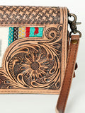 American Darling Cross Body Hand Tooled Saddle Blanket Genuine Leather Western Women Bag Handbag Purse | Crossbody for Cute