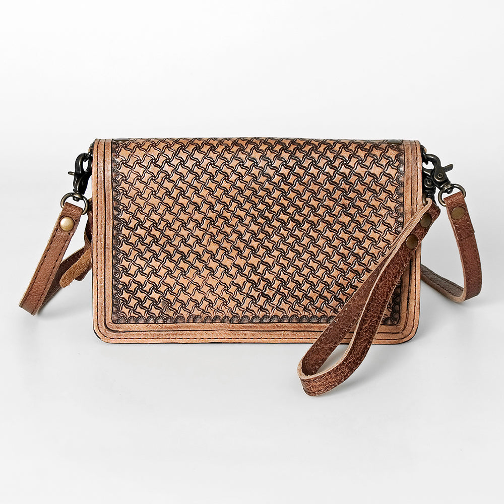 American Darling Cross Body Hand Tooled Saddle Blanket Genuine Leather Western Women Bag Handbag Purse | Crossbody for Cute