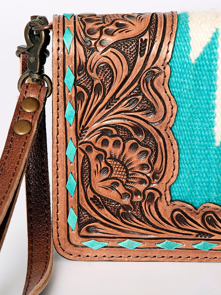 American Darling Cross Body Hand Tooled Saddle Blanket Genuine Leather Western Women Bag Handbag Purse | Crossbody for Cute