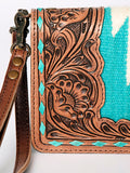 American Darling Cross Body Hand Tooled Saddle Blanket Genuine Leather Western Women Bag Handbag Purse | Crossbody for Cute