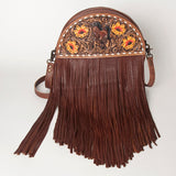 American Darling Canteen Hand Tooled Genuine Leather Women Bag Western Handbag Purse| for |