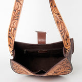 American Darling Cross Body Hand Tooled Hair on-Genuine Leather Western Women Bag Handbag Purse | Crossbody for Cute