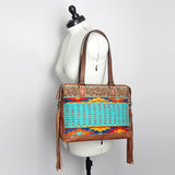 American Darling Tote Hand Tooled Saddle Blanket Genuine Leather Western Women Bag Handbag Purse | Travel Bags College Casual