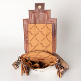 American Darling Cross Body Hand Tooled Saddle Blanket Hair On Genuine Leather Western Women Bag Handbag Purse Crossbody Cute
