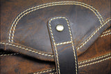 15”W x 10”H x 8”D Leather Duffle Bag 15 Inches
