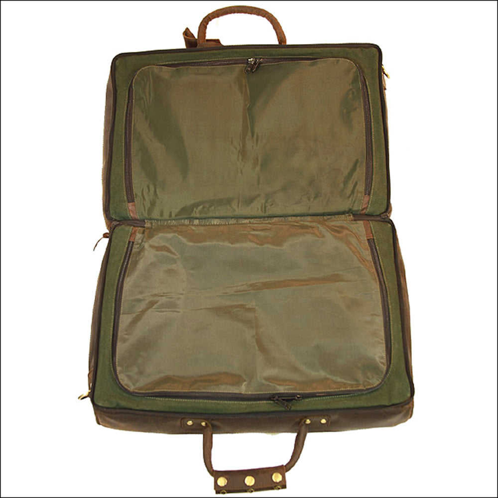18“W x 12“H x 9“D Leather Duffle Bag 18 Inches