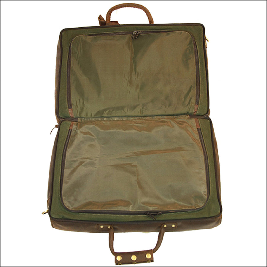 18“W x 12“H x 9“D Leather Duffle Bag 18 Inches