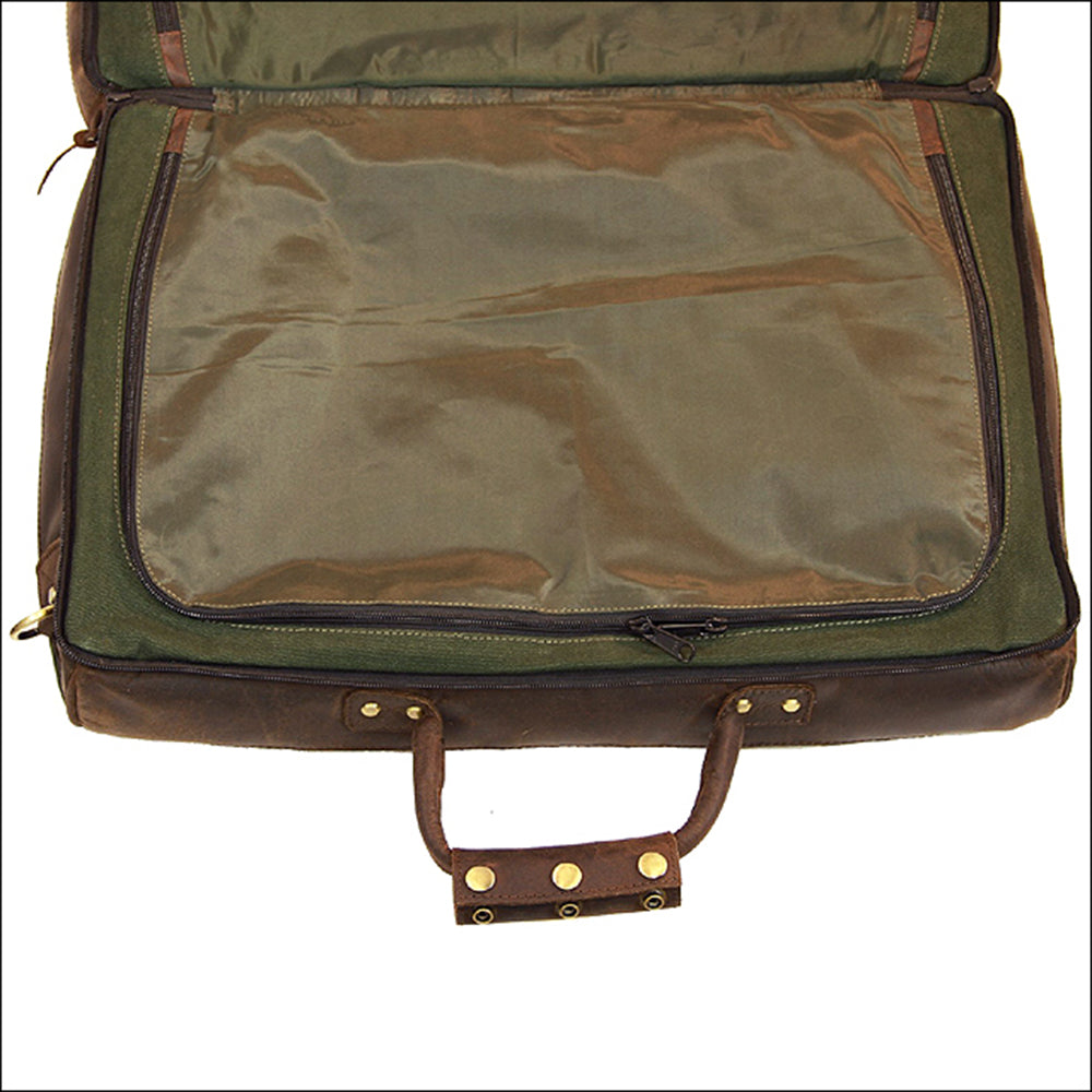 18“W x 12“H x 9“D Leather Duffle Bag 18 Inches