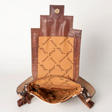 American Darling Cross Body Hand Tooled Saddle Blanket Hair On Genuine Leather Western Women Bag Handbag Purse Crossbody Cute