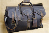 28”W x 14.5”H 12”D Leather Duffle Bag Large 28 Inches