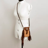 American Darling ADBGA243I Cell Phone Holder Hair On Genuine Leather Women Bag Western Handbag Purse