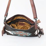 American Darling Crossbody Hand Tooled Hair-On Genuine Leather Women Bag Western Handbag Purse