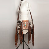 American Darling Crossbody Hand Tooled Hair-On Genuine Leather Women Bag Western Handbag Purse