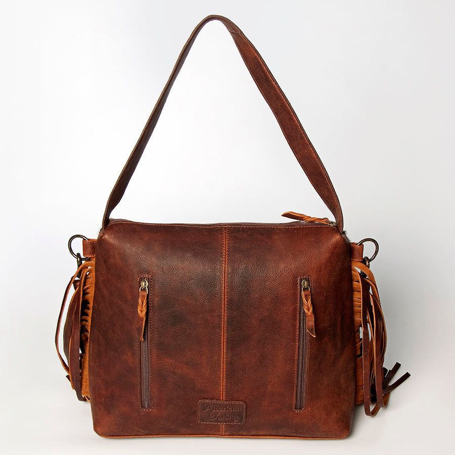 American Darling Small Crossbody Hand Tooled Hair-On Genuine Leather Women Bag Western Handbag Purse