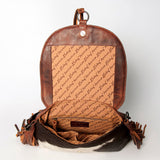 American Darling ADBGZ625 Messenger Hand Tooled Hair-On Genuine Leather Women Bag Western Handbag Purse