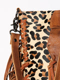 American Darling Large Crossbody Hair On Genuine Leather Western Women Bag Handbag Purse|