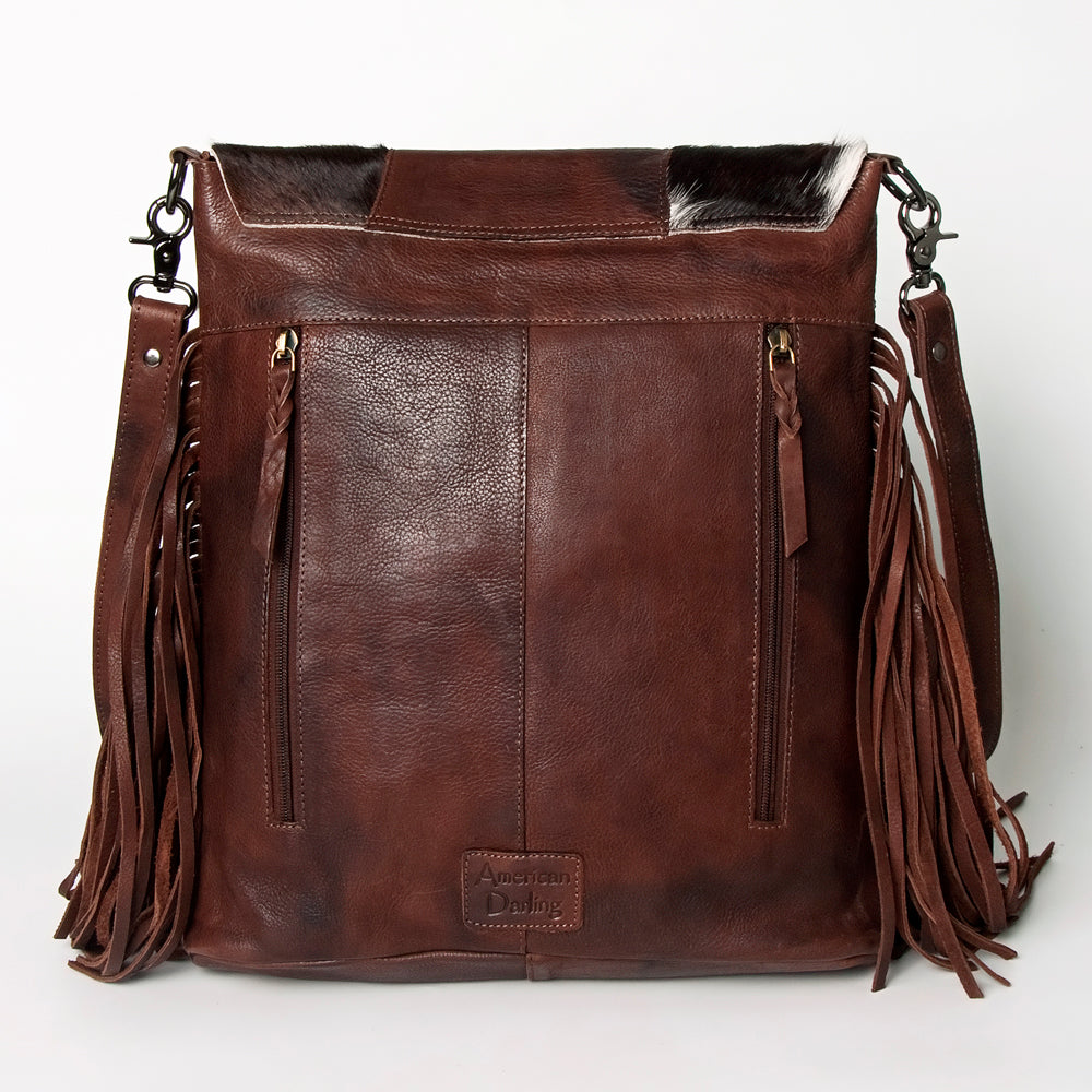 American Darling Large Crossbody Hair On Genuine Leather Western Women Bag Handbag Purse|