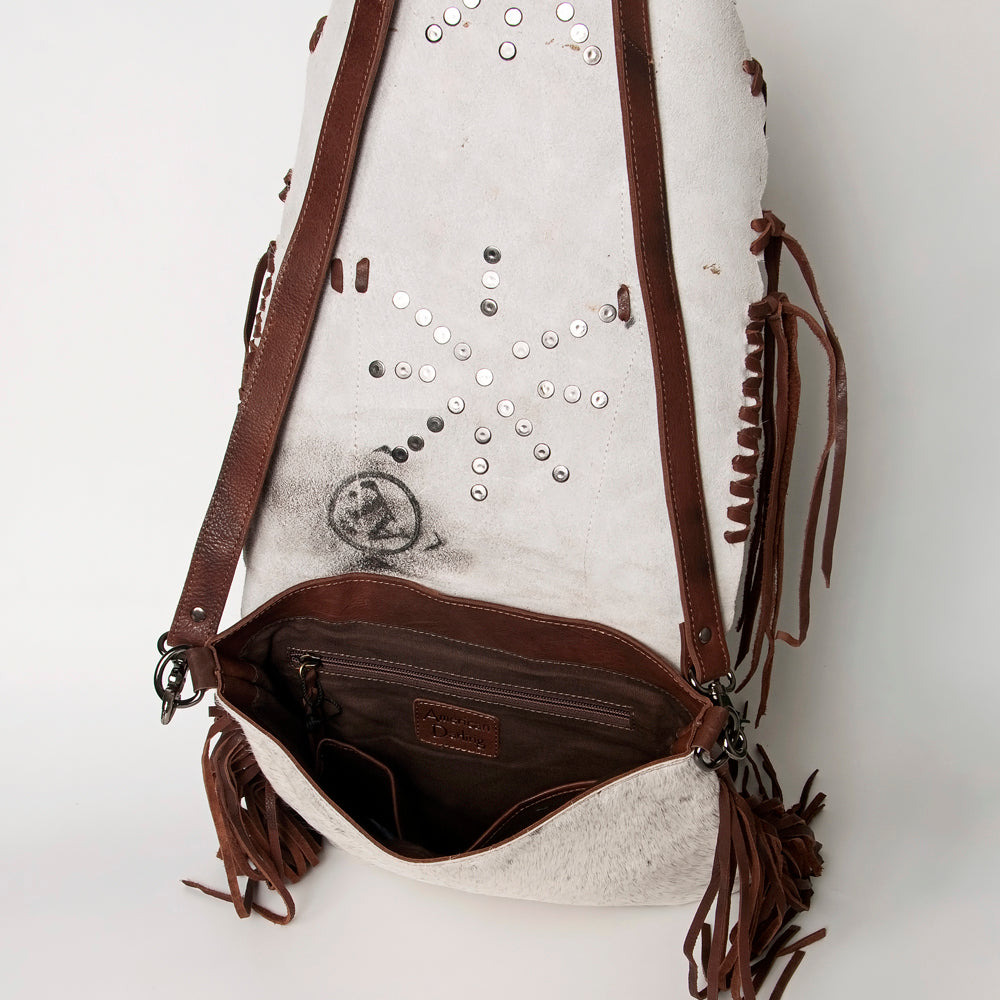 American Darling Large Crossbody Hair On Genuine Leather Western Women Bag Handbag Purse|