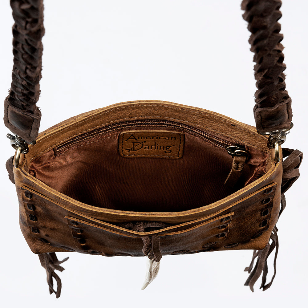 American Darling Cross Body Full Grain Genuine Leather Western Women Bag Handbag Purse | Crossbody for Cute
