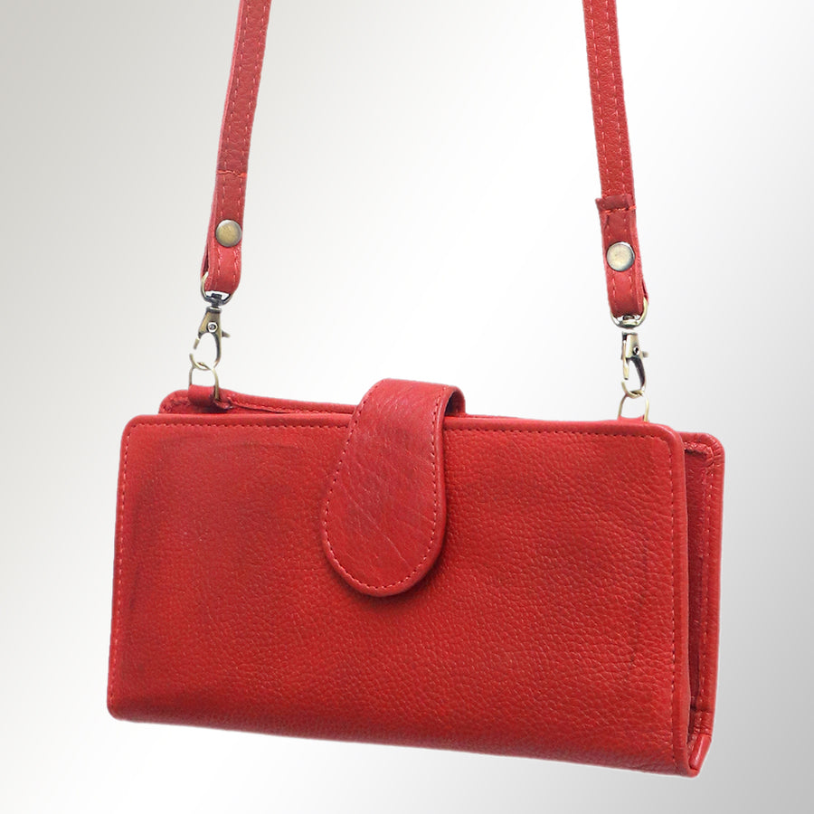 American Darling Handcrafted Western Leather Wristlet - Uhorse
